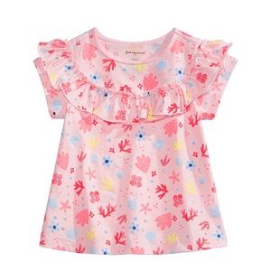 First Impressions Shirts & Tops - NWT First Impressions Shell Print Ruffle Top 18mo First Impressions Shirts & Tops - NWT First Impressions Shell Print Ruffle Top 18mo